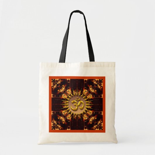 OM (Om) Batik-Feuertasche Tragetasche (Vorne)