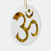 OM/OM - GOLD KERAMIKORNAMENT (Rechts)