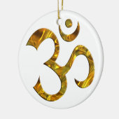 OM/OM - GOLD KERAMIKORNAMENT (Links)