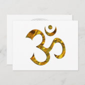 OM/OM - GOLD POSTKARTE (Vorne/Hinten)