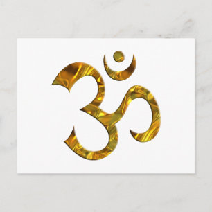 OM/OM - GOLD POSTKARTE