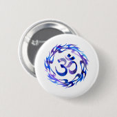 Om, Om Hindu, Om Symbol, Om Logo, Om Button (Vorne & Hinten)