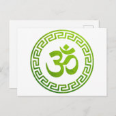 Om, Om Hindu, Om Symbol, Om Logo, Om Postkarte (Vorne/Hinten)