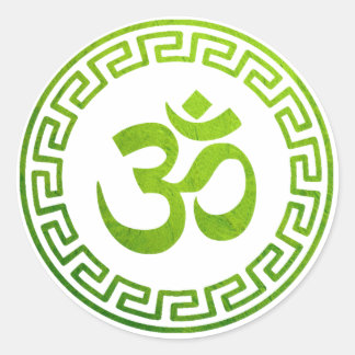 Om, Om Hindu, Om Symbol, Om Logo, Om Runder Aufkleber