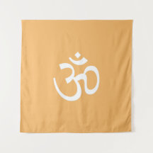Om Om Kontur Symbol Orange Hinduismus Symbol