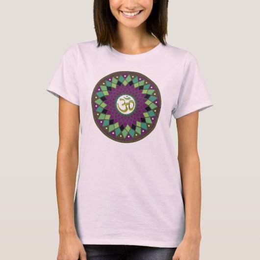 Om /OM Mandala Damen Shirt (Vorderseite)