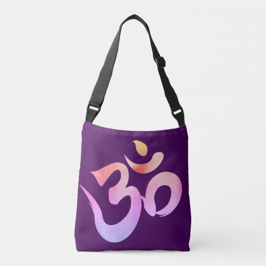 Om, Om Mantra, Wasserfarbe, Tasche (Vorderseite)