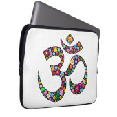 Om Om Namaste Yoga Symbol Laptop Sleeve (Vorne Rechts)