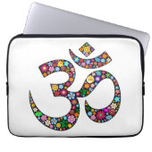 Om Om Namaste Yoga Symbol Laptop Sleeve (Vorderseite)