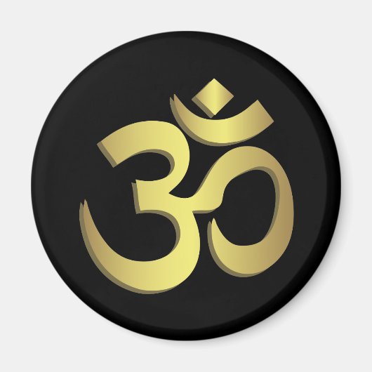 Om ( Om ) Namaste Yoga-Symbol Magnet (Vorne)