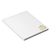 Om ( Om ) Namaste Yoga-Symbol Notizblock (angewinkelt)