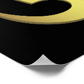 Om ( Om ) Namaste Yoga-Symbol Poster (Ecke)