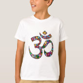 Om Om Namaste Yoga-Symbol T-Shirt (Vorderseite)