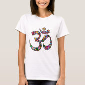 Om Om Namaste Yoga-Symbol T-Shirt (Vorderseite)