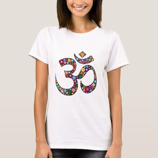 Om Om Namaste Yoga-Symbol T-Shirt (Vorderseite)