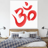 Om (Om) Sacred Hindu Syllable & Mantra Picture Leinwanddruck (Insitu (Schlafzimmer))