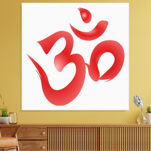 Om (Om) Sacred Hindu Syllable & Mantra Picture Leinwanddruck (Insitu (Wohnzimmer))
