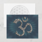 OM/OM - SILVER POSTKARTE (Vorne/Hinten)