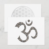 OM/OM - SILVER POSTKARTE (Vorne/Hinten)