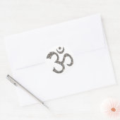 OM/OM - SILVER RUNDER AUFKLEBER (Umschlag)