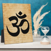 Om (Om)-Symbol Fotoplatte (Seite)