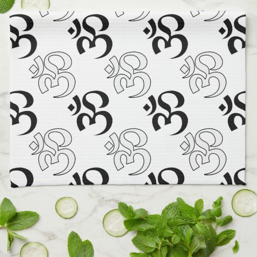 Om, Om-Symbol Handtuch (Gefaltet)