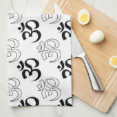 Om, Om-Symbol Handtuch (Viertel Falte)