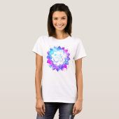*~* OM-OM-Symbol-neuer Alters-Lotos-BlumeMandala T-Shirt (Vorne ganz)