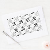 Om, Om-Symbol Rechteckiger Aufkleber (Umschlag)