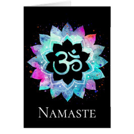 *~* OM OM Symbol Wasserfarbe Lotus Mandala