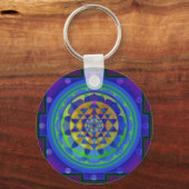 Om (OM) Yantra mandala Schlüsselanhänger (Vorderseite)