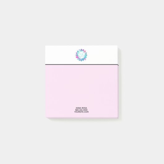 *~* OM-Ommandala-Wasser-Lilien-Lotos-Blume Post-it Klebezettel (Vorderseite)