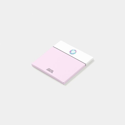 *~* OM-Ommandala-Wasser-Lilien-Lotos-Blume Post-it Klebezettel (angewinkelt)