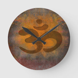 OM-Omsymbol Wand-Uhr Runde Wanduhr