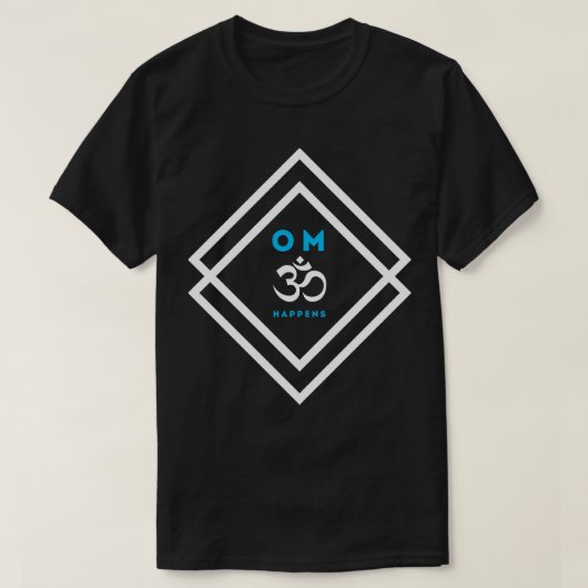 OM passiert weiß T-Shirt (Design vorne)