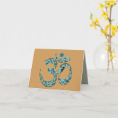 OM Peace Note Karte (Gelbe Blume)
