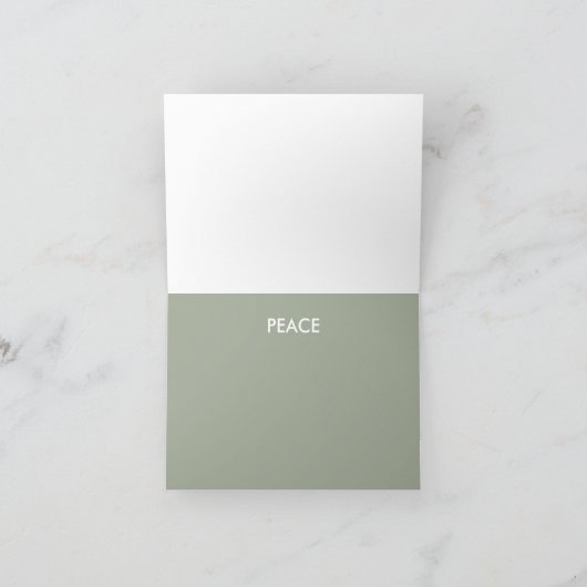 OM Peace Note Karte (Innenseite)