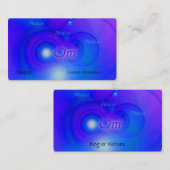 Om ~ Peace Visitenkarte (Vorne/Hinten)