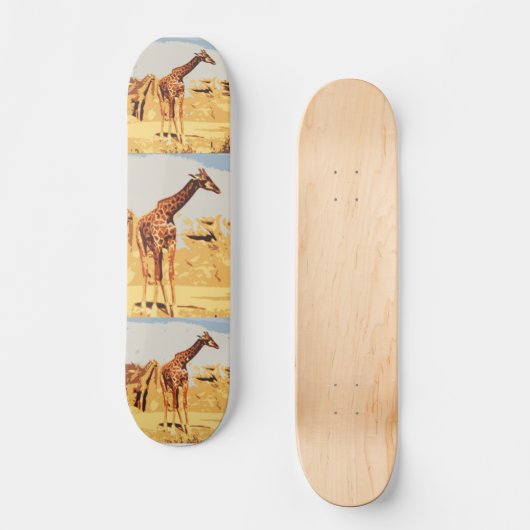 OM - Phantastische Giraffe-Skateboard Skateboard (Vorderseite)