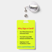 OM Piloten finanzieren unsere Zukunft Ausweis (Rückseite mit Ausziehbar)