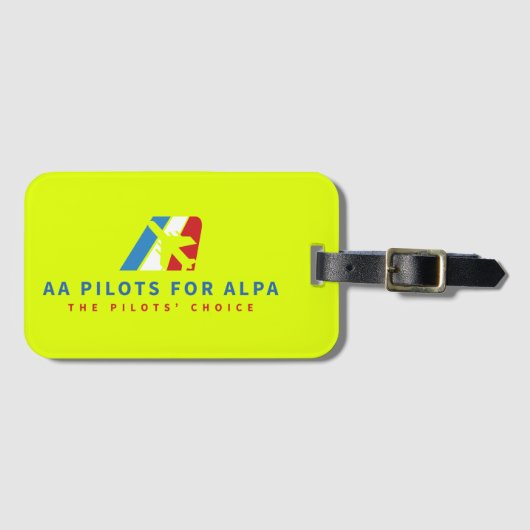 OM Piloten für ALPA Fund Our Future Gepäckanhänger (Vorderseite (Horizontal))