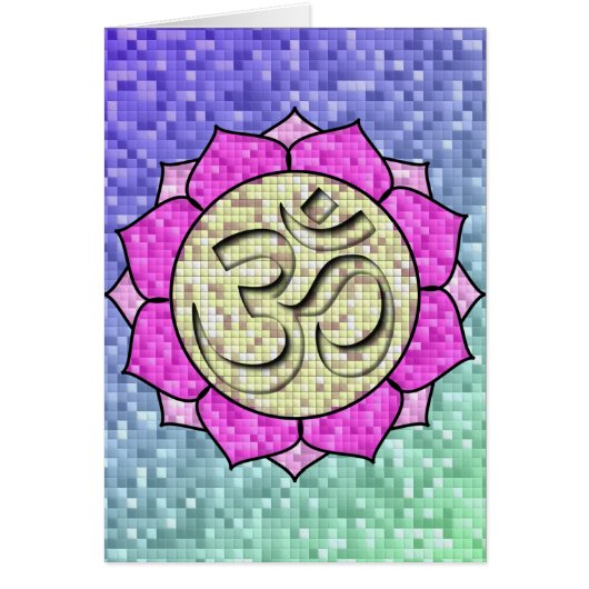 Om Pink Lotus Mosaic (Vorne)