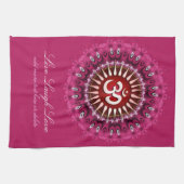 OM Pink Mandala Teetuch in neuem Alter Küchentuch (Horizontal)