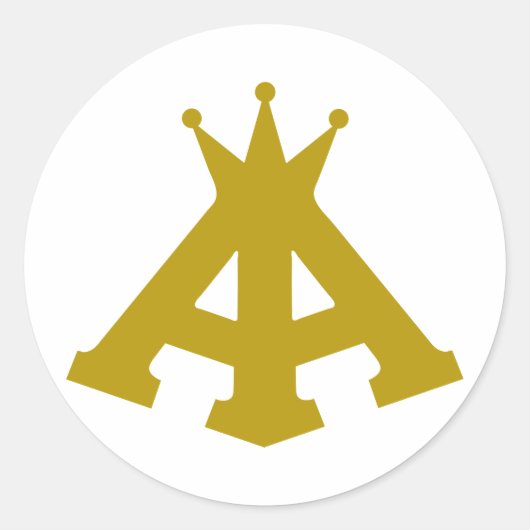 OM real Runder Aufkleber (Vorderseite)