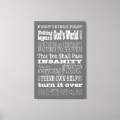 OM Redewendungen & Slogans 1 Leinwand (Vorderseite)