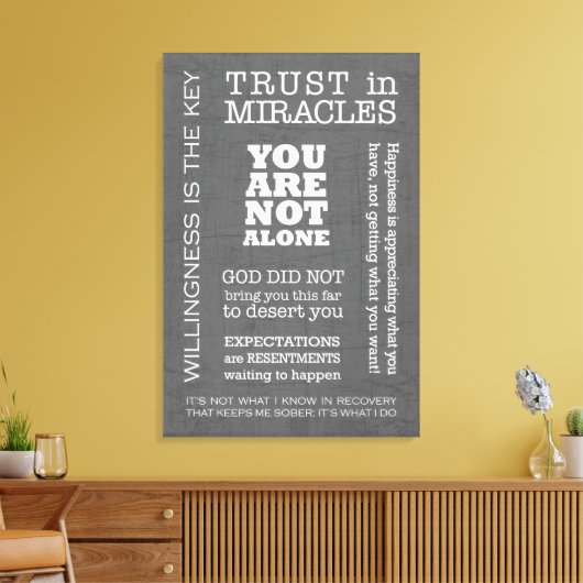 OM Redewendungen & Slogans 3 Leinwand (Insitu (Wohnzimmer))