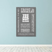 OM Redewendungen & Slogans 3 Leinwand (Insitu (Holzboden))