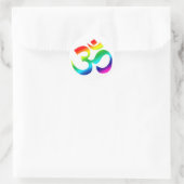 OM Regenbogen - Aufkleber (Tasche)