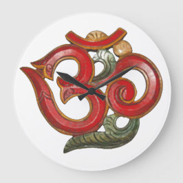 OM Rot grüne Uhr - Zeit für Frieden und Meditation