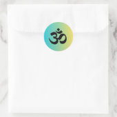 Om Round Stickers (Tasche)